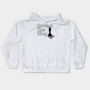 Protect the King (With Chess Board) Kids Hoodie